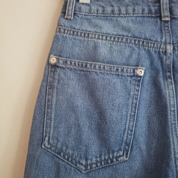 Anine Bing "Bing" Logo Ribbon Side Striped Denim Jeans - Picture 6 of 8